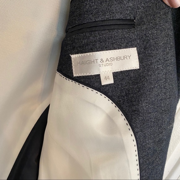 Haight and Ashbury Blazer/ Suit Jacket Dark Gray - Picture 3 of 4